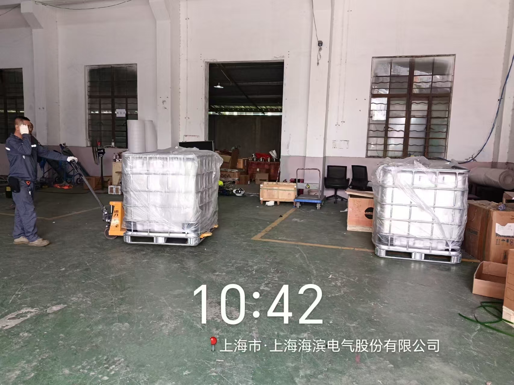 不锈钢吨桶应用于设备液体循环制冷